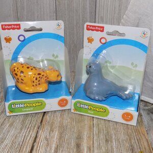 Fisher Price Little People Zoo Animals, Seal Leopard *Y